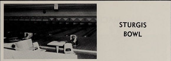 Sturgis Bowl (Sturgis Lanes) - Sturgis High School Class Of 1965 Yearbook Ad (newer photo)